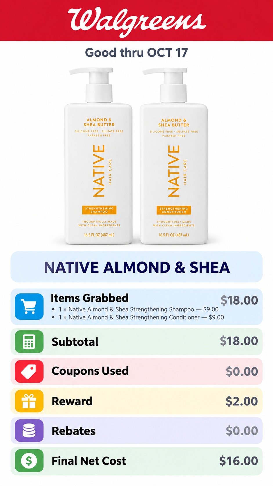 Native Strengthening Shampoo and Conditioner