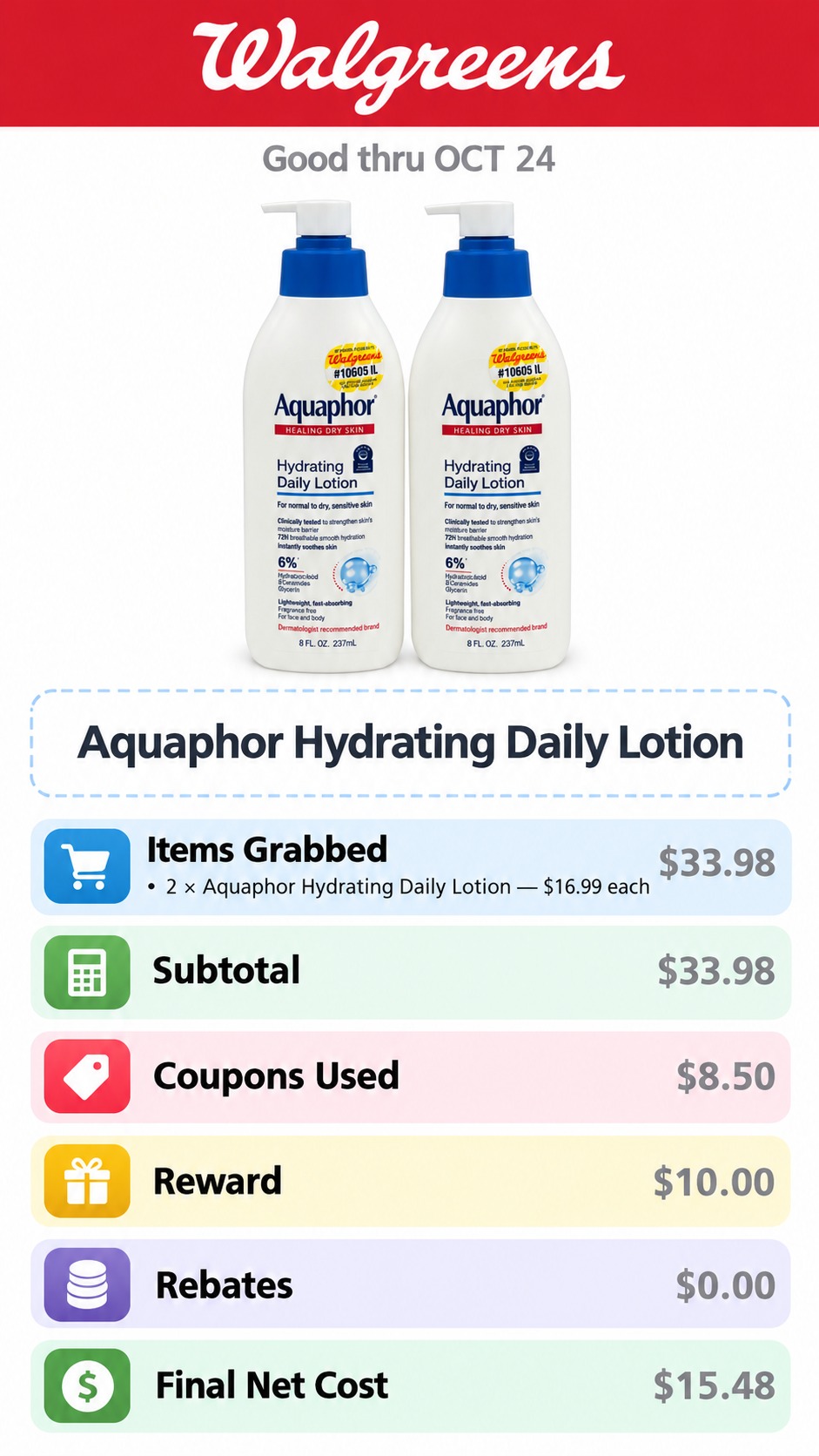 Aquaphor Hydrating Daily Lotion