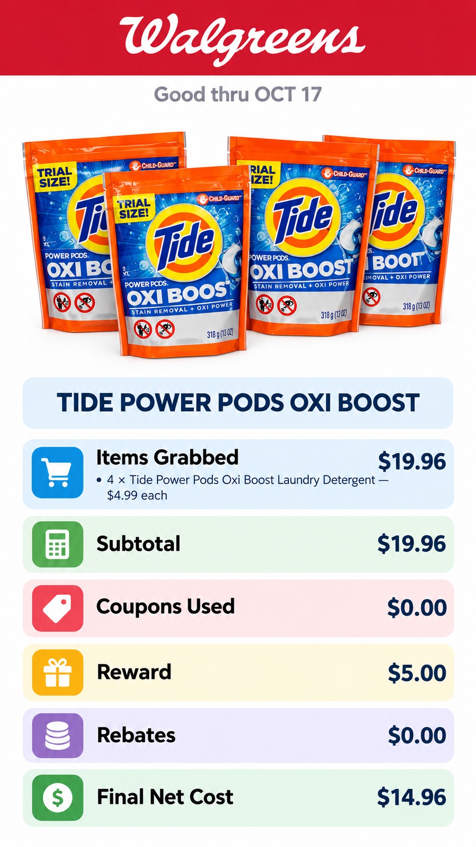 Tide Power Pods Oxi Boost