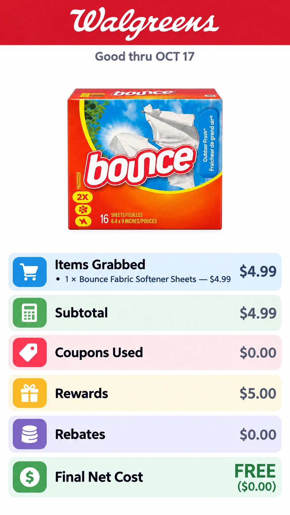 Bounce Fabric Softener Sheets