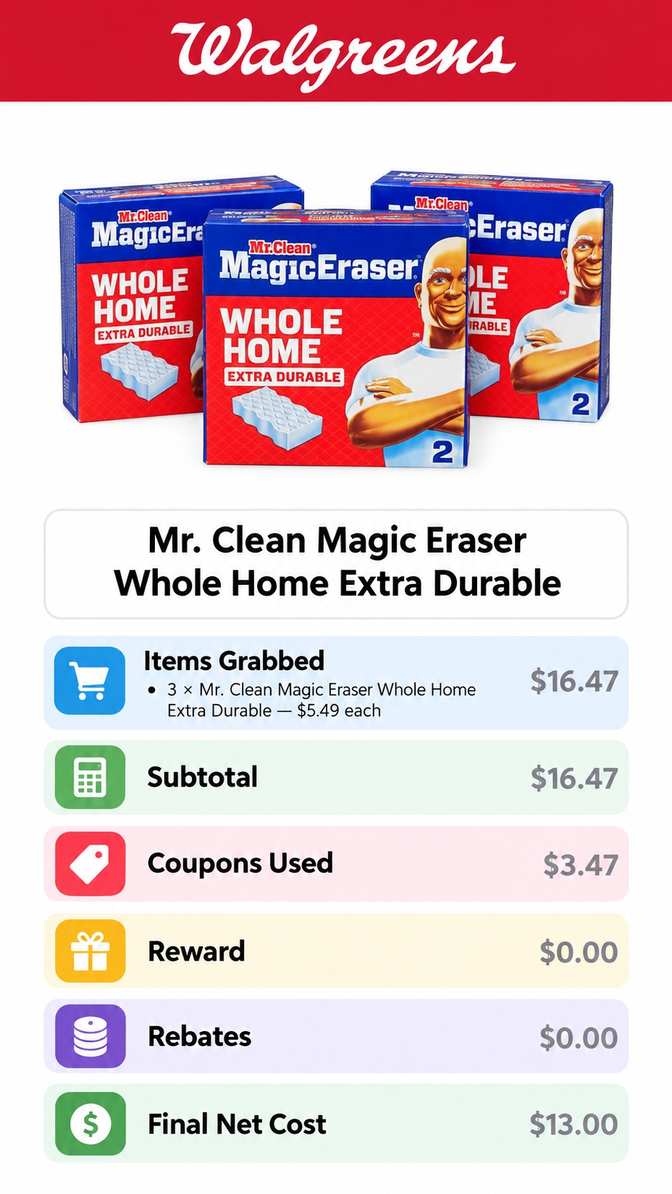 Mr. Clean Magic Eraser Whole Home 3-Pack Deal