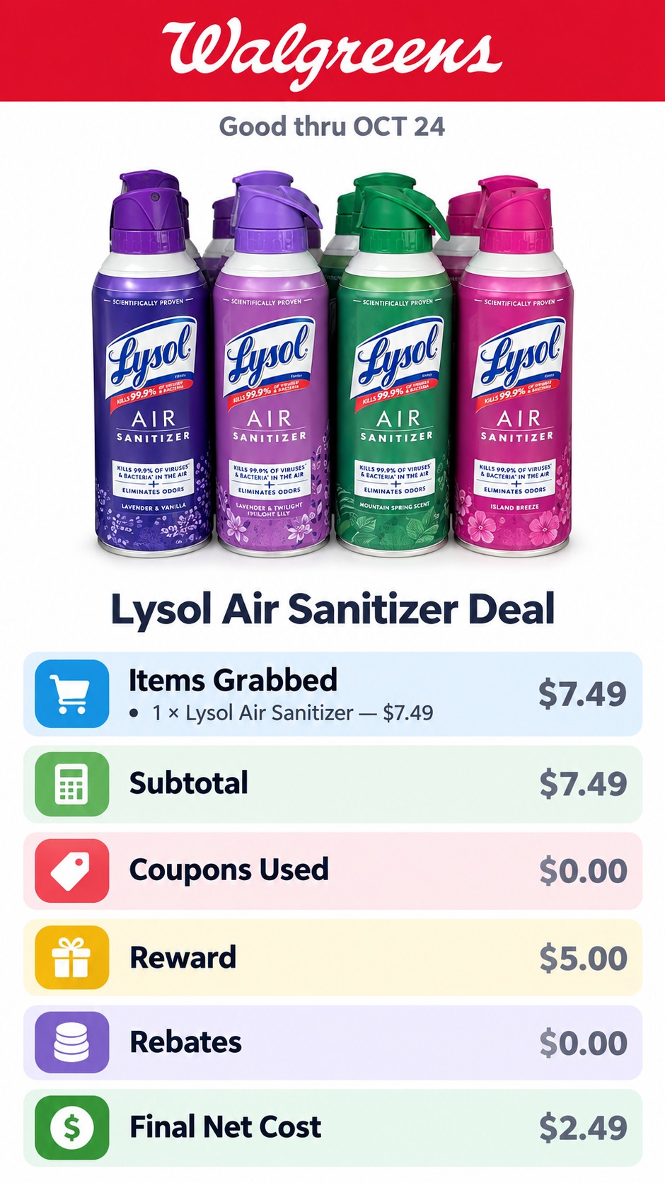Lysol Air Sanitizer