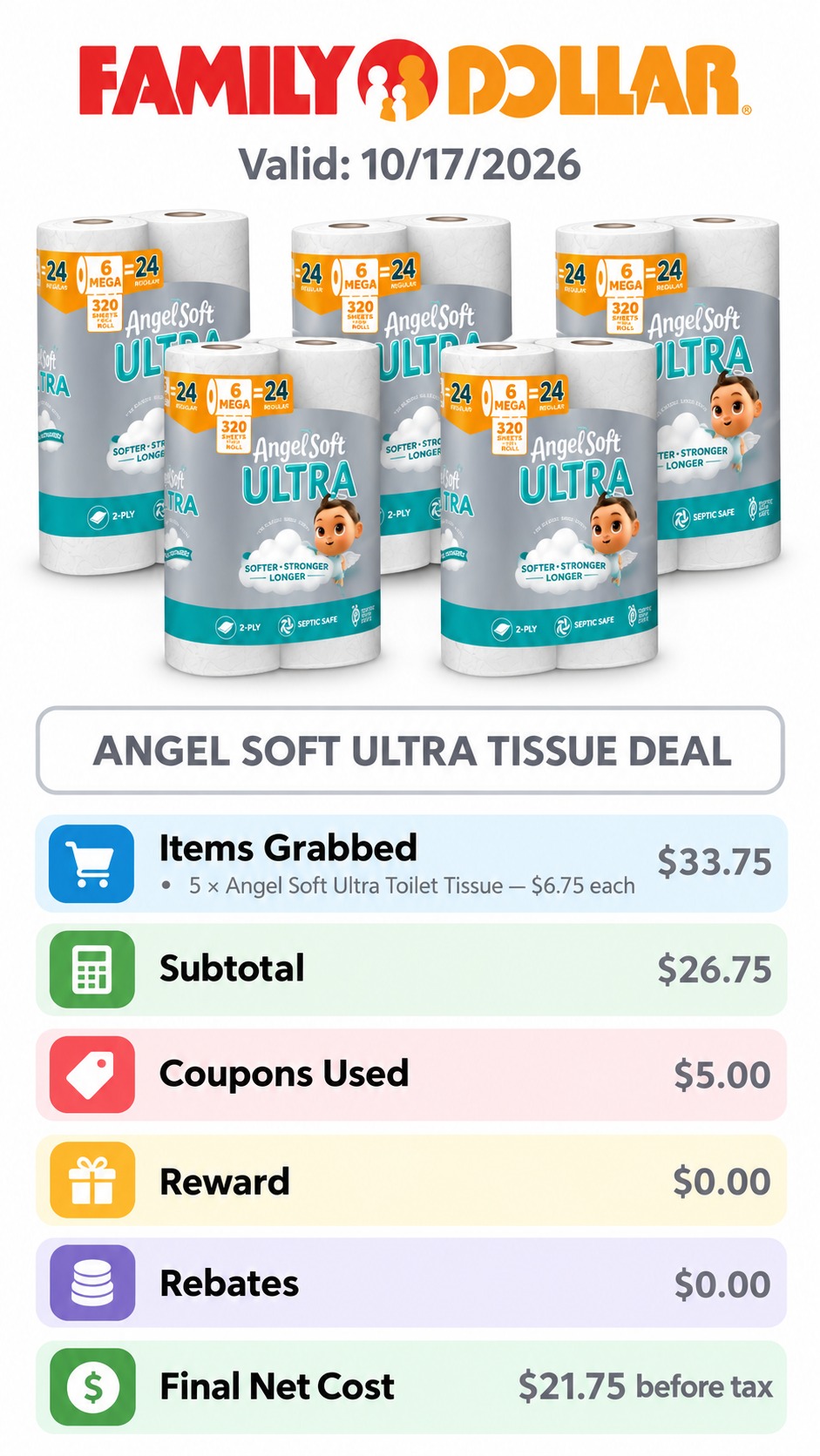 Angel Soft Ultra Toilet Tissue