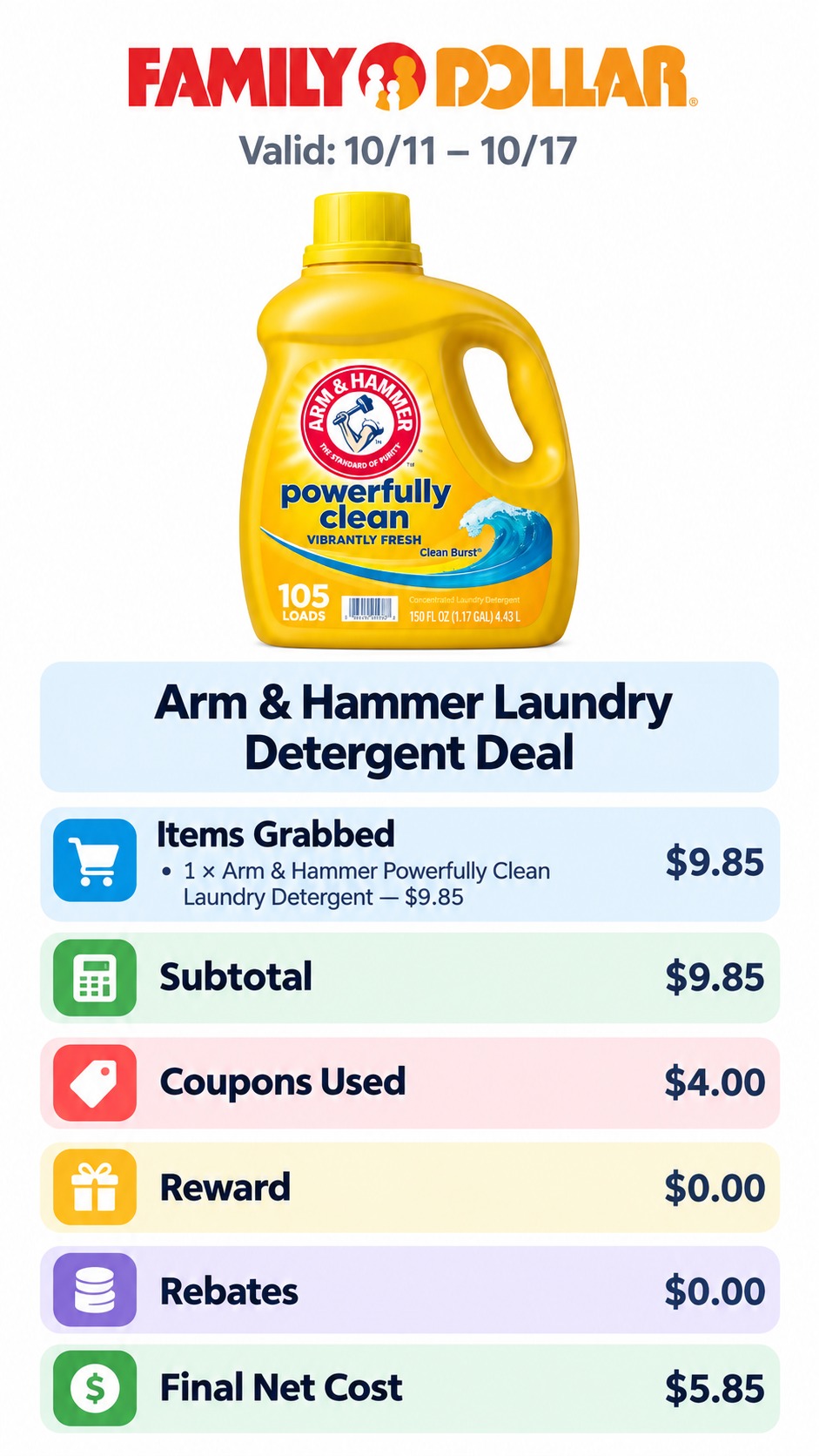 Arm & Hammer Laundry Detergent