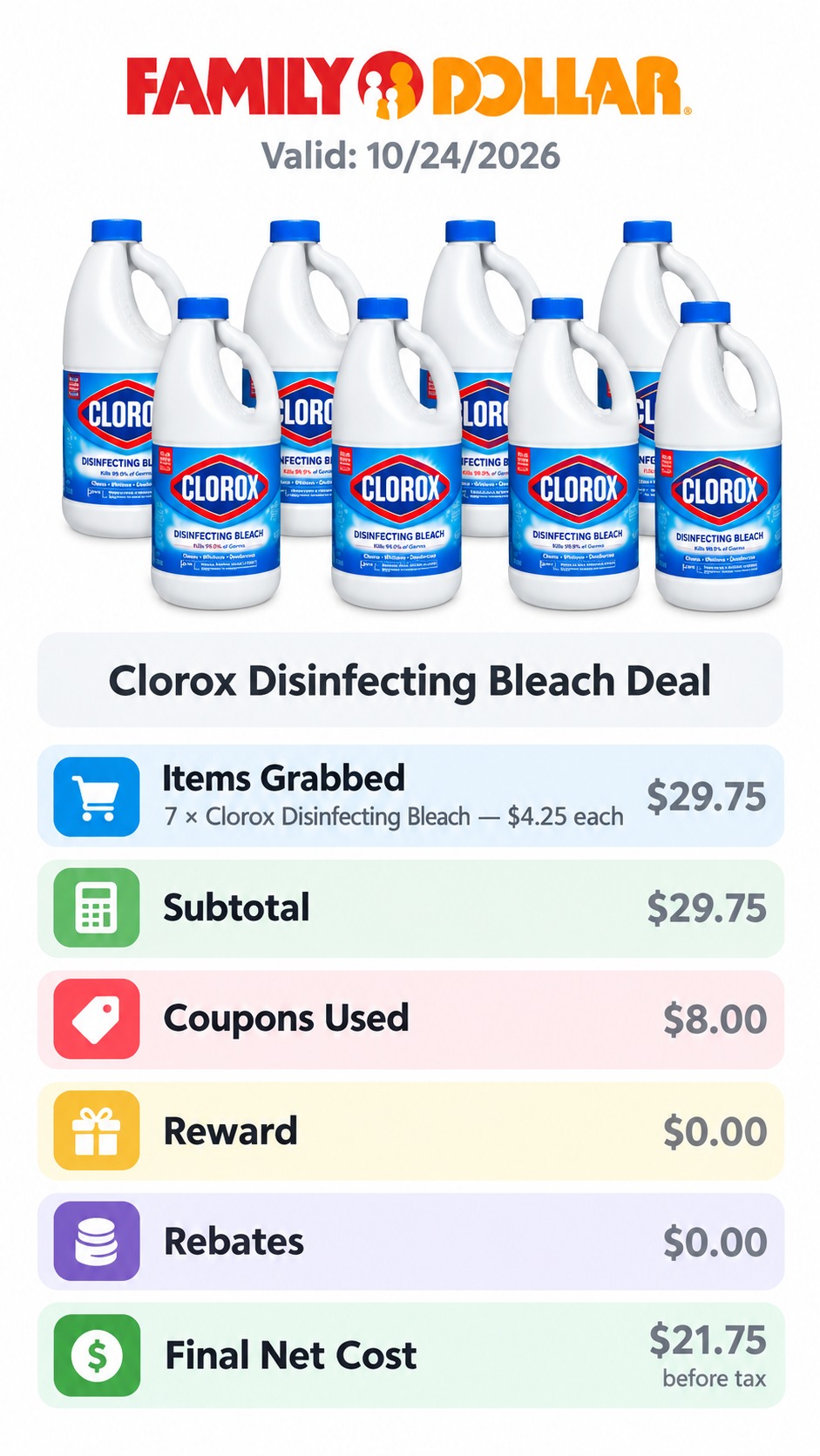 Clorox Disinfecting Bleach Bundle