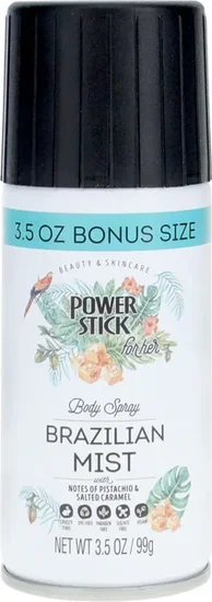 Power Stick Brazilian Mist Body Spray for Her, 3.5 oz.