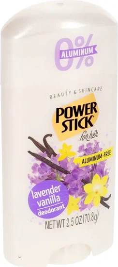 Power Stick for Her Vanilla Lavender Aluminum-Free Deodorant, 2.5 oz.