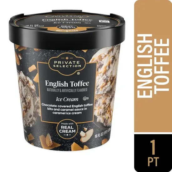Private Selection English Toffee Ice Cream Pint