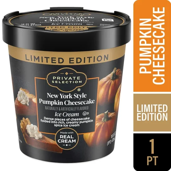 Private Selection New York Style Pumpkin Cheesecake Ice Cream Pint