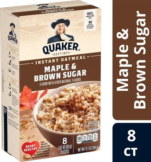 Quaker Maple & Brown Sugar Instant Oatmeal