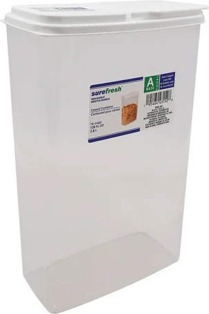 Reusable Cereal / Dry Food Containers with Flip-Top Lids