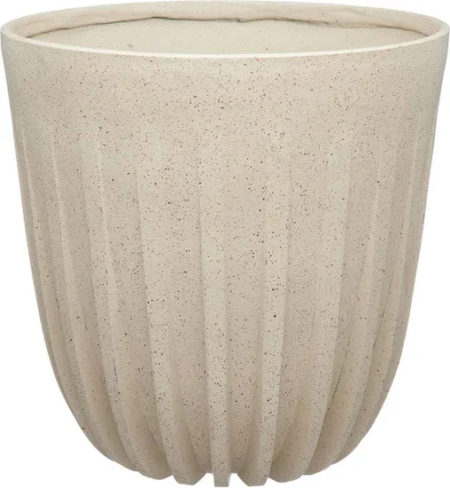 Ridge Corona Planter, 12 in, White