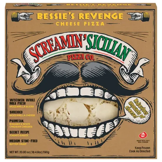 Screamin' Sicilian Bessie's Revenge Cheese Frozen Pizza