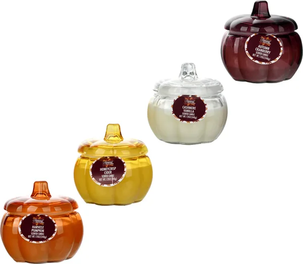 Seasonal Collection Pumpkin Jar Scented Candle, Assorted Scents, 1-ct.