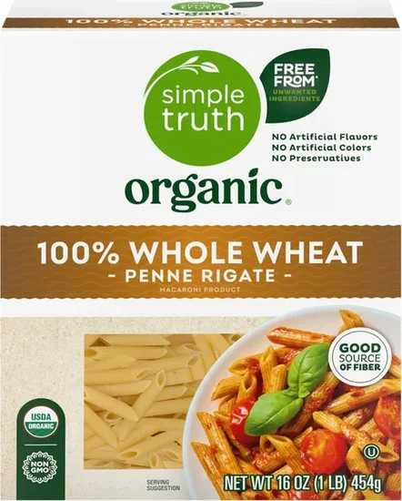Simple Truth Organic 100% Whole Wheat Penne Rigate