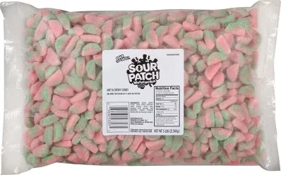 SOUR PATCH KIDS Watermelon Soft & Chewy Gummy Candy Bulk Candy - 5lb