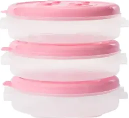 Stackable Food Storage Containers 3-Pack