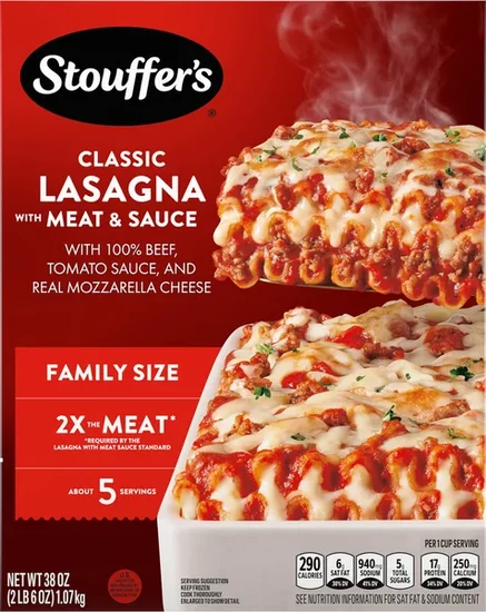 Stouffer's Lasagna with Meat & Sauce Family Size Frozen Meal