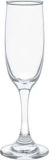 Tapered Glass Champagne Flutes, 6.25 oz.