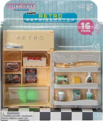Teeny Tinies Retro Refrigerator 16-Piece Set