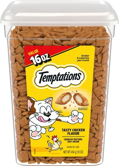 Temptations Tasty Chicken Flavor Crunchy & Soft Cat Treats