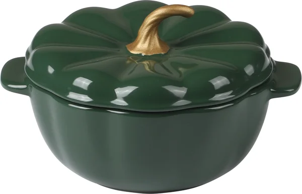 The Pioneer Woman Stoneware 2-Cup Pumpkin Cocotte with Lid