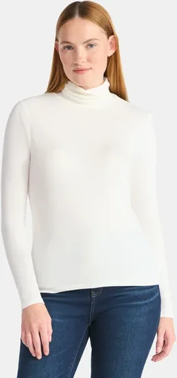 Time and Tru Women's Ribbed Turtleneck with Long Sleeves, Sizes XS-XXXL