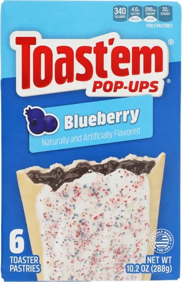 Toast'em Pop-Ups Frosted Blueberry Fruit Pastries, 11-oz. Boxes