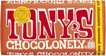 Tony's Caramel and Sea Salt Milk Chocolate Candy Bar - 6.35oz