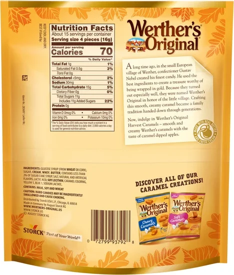 Werther's Original Harvest Caramel Apple Soft Caramels