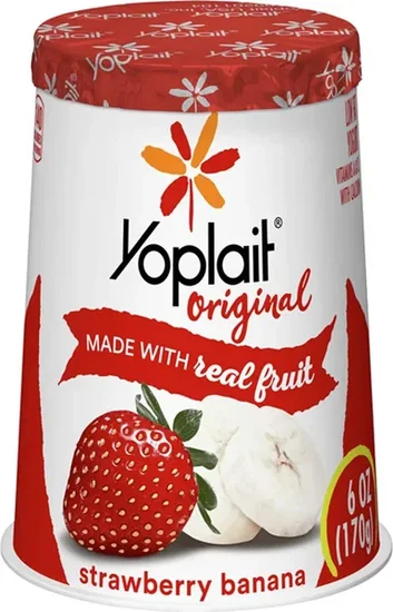 Yoplait Yogurt Strawberry/ Banana, 6 oz