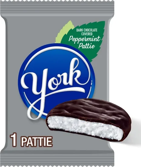 YORK Dark Chocolate Peppermint Pattie, Candy Pack, 1.4 oz